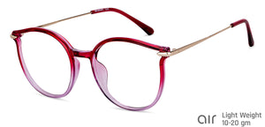 Maroon Cat Eye Full Rim Women Eyeglasses by Lenskart Air-149016