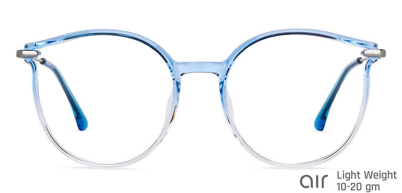 Buy Blue Block Screen Glasses: BlueTransparent Full Rim Rectangle Lenskart  BLU LB E14067-C5