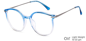 Blue Cat Eye Full Rim Women Eyeglasses by Lenskart Air-149017