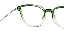 Load image into Gallery viewer, Green Cat Eye Full Rim Women Eyeglasses by Lenskart Air-149023