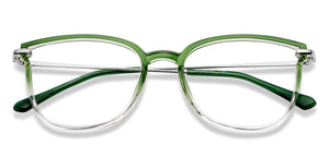 Green Cat Eye Full Rim Women Eyeglasses by Lenskart Air-149023