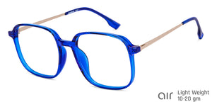Blue Square Full Rim Unisex Eyeglasses by Lenskart Air-149027