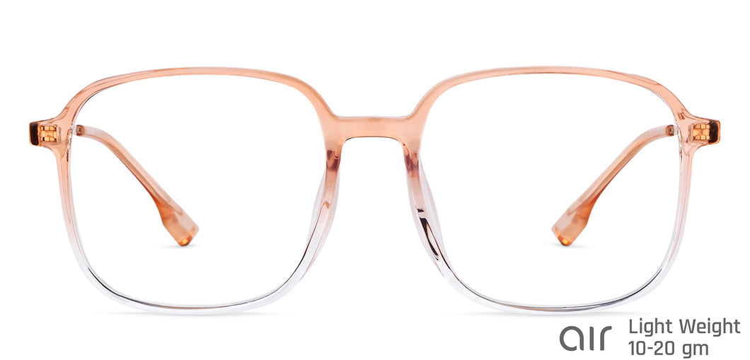 Brown Square Full Rim Unisex Eyeglasses by Lenskart Air-149029