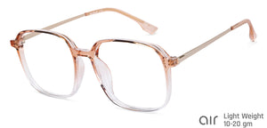 Brown Square Full Rim Unisex Eyeglasses by Lenskart Air-149029