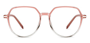 Pink Hexagonal Full Rim Unisex Eyeglasses by Lenskart Air-149231