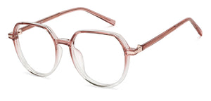 Pink Hexagonal Full Rim Unisex Eyeglasses by Lenskart Air-149231