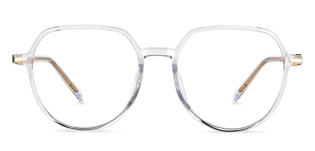 Transparent Hexagonal Full Rim Unisex Eyeglasses by Lenskart Air-149232