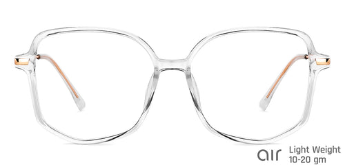Transparent Hexagonal Full Rim Unisex Eyeglasses by Lenskart Air-149237