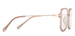 Brown Hexagonal Full Rim Unisex Eyeglasses by Lenskart Air-150121