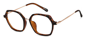 Brown Hexagonal Full Rim Unisex Eyeglasses by Lenskart Air-149251
