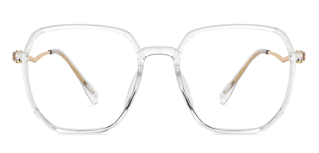 Transparent Hexagonal Full Rim Unisex Eyeglasses by Lenskart Air-149246