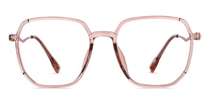 Pink Hexagonal Full Rim Unisex Eyeglasses by Lenskart Air-149247