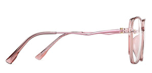 Pink Hexagonal Full Rim Unisex Eyeglasses by Lenskart Air-149247