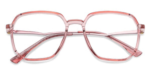 Pink Hexagonal Full Rim Unisex Eyeglasses by Lenskart Air-149247