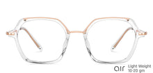 Load image into Gallery viewer, Transparent Hexagonal Full Rim Unisex Eyeglasses by Lenskart Air-149250