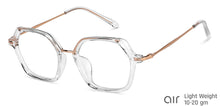 Load image into Gallery viewer, Transparent Hexagonal Full Rim Unisex Eyeglasses by Lenskart Air-149250
