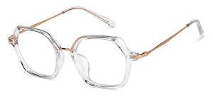 Transparent Hexagonal Full Rim Unisex Eyeglasses by Lenskart Air-149250