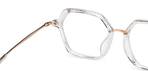 Transparent Hexagonal Full Rim Unisex Eyeglasses by Lenskart Air-149250