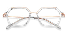 Load image into Gallery viewer, Transparent Hexagonal Full Rim Unisex Eyeglasses by Lenskart Air-149250