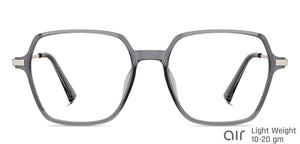 Grey Wayfarer Full Rim Unisex Eyeglasses by Lenskart Air-149436