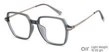 Load image into Gallery viewer, Grey Wayfarer Full Rim Unisex Eyeglasses by Lenskart Air-149436