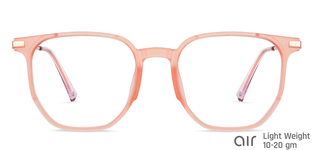 Pink Wayfarer Full Rim Unisex Eyeglasses by Lenskart Air-149442