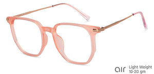 Pink Wayfarer Full Rim Unisex Eyeglasses by Lenskart Air-149442