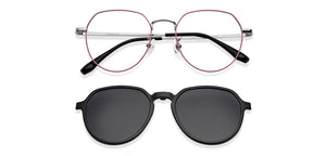 Pink Round Full Rim Unisex Eyeglasses by Lenskart Air-202150