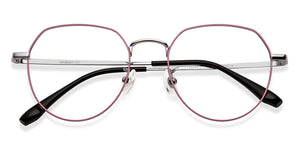 Pink Round Full Rim Unisex Eyeglasses by Lenskart Air-202150