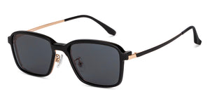 Black Rectangle Full Rim Unisex Eyeglasses by Lenskart Air-149452
