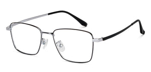Black Rectangle Full Rim Unisex Eyeglasses by Lenskart Air-149453