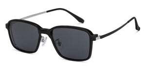 Black Rectangle Full Rim Unisex Eyeglasses by Lenskart Air-149453