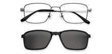 Load image into Gallery viewer, Black Rectangle Full Rim Unisex Eyeglasses by Lenskart Air-149453