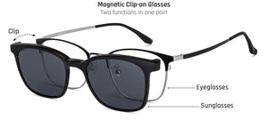Black Wayfarer Full Rim Unisex Eyeglasses by Lenskart Air-149454