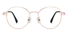 Load image into Gallery viewer, Gold Round Full Rim Unisex Eyeglasses by Lenskart Air-202154