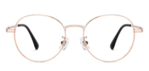 Gold Round Full Rim Unisex Eyeglasses by Lenskart Air-202154