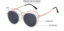 Load image into Gallery viewer, Gold Round Full Rim Unisex Eyeglasses by Lenskart Air-202154