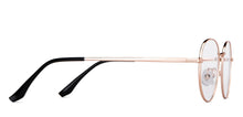Load image into Gallery viewer, Gold Round Full Rim Unisex Eyeglasses by Lenskart Air-202154