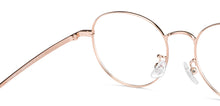 Load image into Gallery viewer, Gold Round Full Rim Unisex Eyeglasses by Lenskart Air-202154
