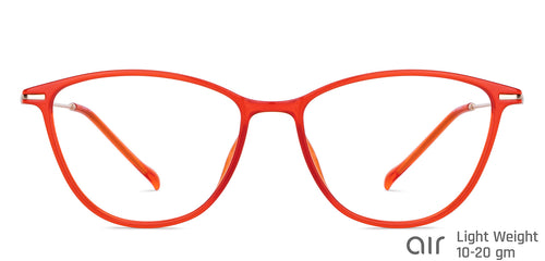 Orange Cat Eye Full Rim Unisex Eyeglasses by Lenskart Air-149518