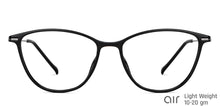 Load image into Gallery viewer, Black Cat Eye Full Rim Unisex Eyeglasses by Lenskart Air-149521