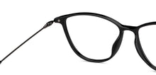Load image into Gallery viewer, Black Cat Eye Full Rim Unisex Eyeglasses by Lenskart Air-149521
