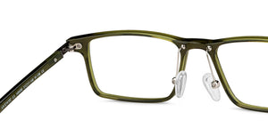 Green Rectangle Full Rim Unisex Eyeglasses by Lenskart Air-149496