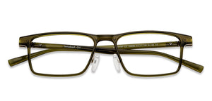 Green Rectangle Full Rim Unisex Eyeglasses by Lenskart Air-149496