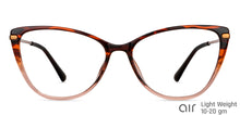 Load image into Gallery viewer, Brown Cat Eye Full Rim Unisex Eyeglasses by Lenskart Air-149499