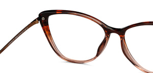 Brown Cat Eye Full Rim Unisex Eyeglasses by Lenskart Air-149499