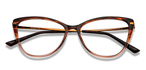 Brown Cat Eye Full Rim Unisex Eyeglasses by Lenskart Air-149499