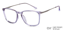 Load image into Gallery viewer, Violet Square Full Rim Unisex Eyeglasses by Lenskart Air-149501