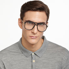 Load image into Gallery viewer, Black Aviator Full Rim Unisex Eyeglasses by Lenskart Air-149506