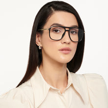 Load image into Gallery viewer, Black Aviator Full Rim Unisex Eyeglasses by Lenskart Air-149506